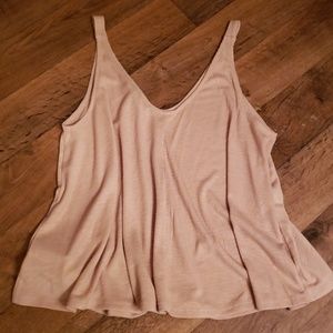 F21 Tan Swing Tank Top